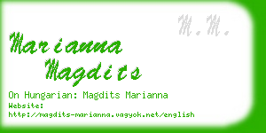 marianna magdits business card